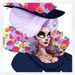Little Preview of the Character I am designing and Modeling in Zbrush for my Master’s Degree! La Muerte in 19th Victorian Fashion