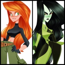 Kim Possible and Shego 