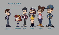 sketch-toons: -Families- this is a Little project I started some time ago in order to expand this AU I’m creating , I look around the series all the posible background characters to create this families, looking for physical features, hair color and