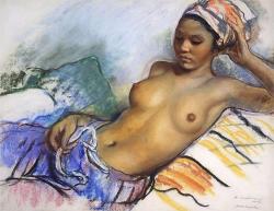Resting Black Woman, by Zinaida Serebriakova