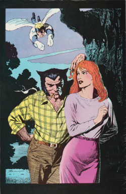 Illustration by John Bolton, from Classic X-Men No. 1 (Marvel Comics, 1986). From Anarchy Records in Nottingham.