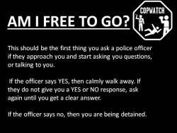 itsexclusive: mc-rook:  melanin-wanderer:  mzme14:  notsocolourblind:  hello-imaliveandwandwell:  hiroshimalated:  Please keep this circulating. Cops are getting more and more brazen, know your rights!  good to know  Reblogging every time this goes past