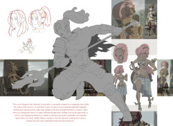 red-valentine: Further work on the trans-man gerudo design, I intend to revisit the design later as I don’t really feel as though it’s up to par at the moment.  Also credit to the artwork in the bottom right to @s-kinnaly, which I used as reference