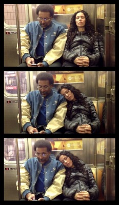 museumuesum:  George Ferrandi  it felt like i knew you…, 2012 - ongoing   I ride the NYC subway trains, usually in the evening when the seats are full. I focus on the shape of the space between the person sitting next to me and myself. I attempt to