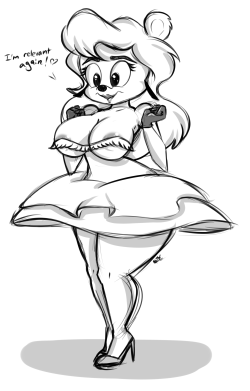 ep73x:  Just say Julie Bruu-in, yeah~ I saw a post earlier mentioning this 90′s babe from Tiny Toons, temptation to draw something of her set in 