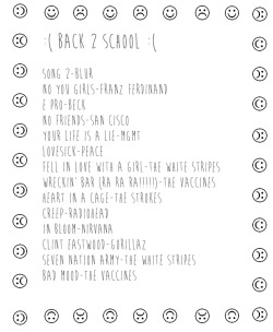 summer is ending and back 2 school is 4 days!!!!! *panics and runs away* here’s a playlist for the folks going back to school! good luck surviving school  listen here