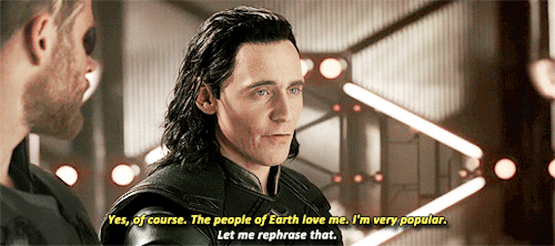lokihiddleston:Loki: “Do you really think it’s a good idea to go back to Earth?”