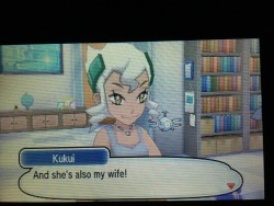 crow-pond: I’m probably not the first person to notice this, But Professor Kukui’s wife, Professor Burnet, came from the ‘Pokemon Dream Radar’ game made for the 5th generation