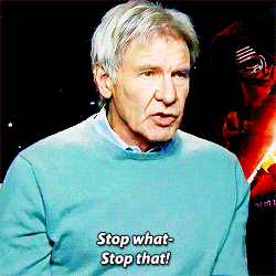 shelley-obrien:  Harrison Ford’s Message To People Sharing “Star Wars” Spoilers     Been able to avoid all possible spoilers! 3 &frac12; hours to go. Cinetopia, here I come.  like a kid on Christmas Eve!