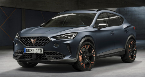 carsthatnevermadeitetc:  Cupra Formentor, 2020. The first model developed exclusively for the Cupra brand is a high-performance coupé crossover. It will be available with either a 310PS 2.0-litre TSI turbocharged petrol engine or in a eHybrid version