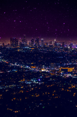 cupcakers:  northskyphotography:  Stars Over Los Angeles by North Sky Photography  Miss it so much :(