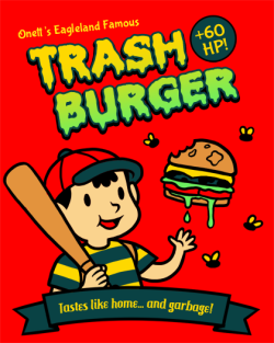 tashabatata:  I love Earthbound with all my heart, so I made this. Bless this kid’s disregard for sanitation.  