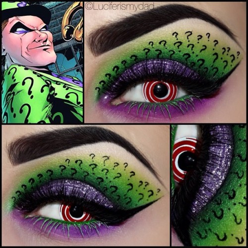 delusionaldragqueen:  death-or-exile:  WOW I AM ESPECIALLY IMPRESSED WITH THE MR. FREEZE EYES  Luciferismydad is an amazing make-up artist tbh and anyone with instagram should be following her!   These are fucking super sweet
