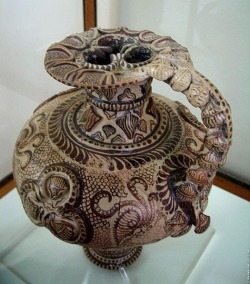coolartefact:  Minoan marine style vase, 15th cent. BCE, Herakleion Museum Source: https://imgur.com/v0sQTzB