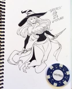 callmepo:Witchtober day 2: The Sorceress from Dragon Crown
