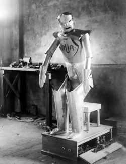 npr:  Before there was Star Wars’ C-3PO and the robot who famously warned of “Danger, Will Robinson!” on TV’s Lost in Space, there was Eric — one of the world’s first real robots. He was built in 1928, less than a decade after the word “robot”