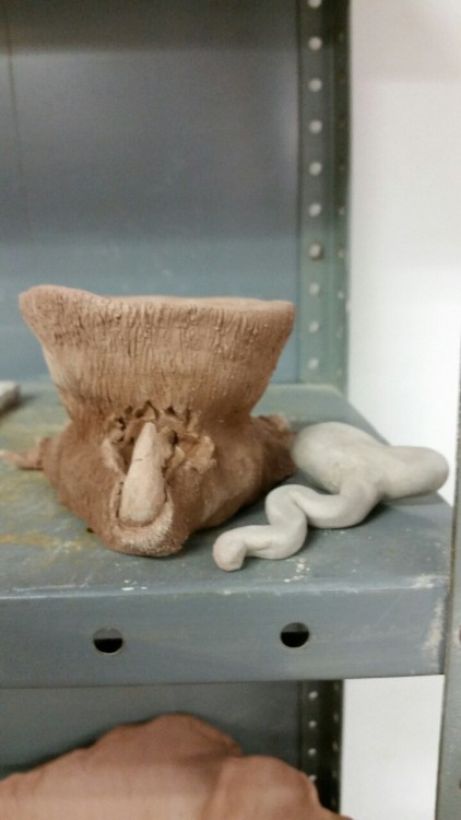 Gross Anatomy Project Almost done needs to be fired to Cone 6 then glazed, so it could be fired once more!!!!