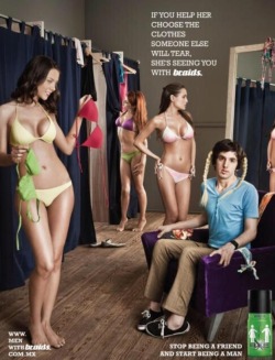 jesidres:merinnan:mathematicianalias:Dear axe, your ad is horrible. Let me explain how:1) It objectifies women.2) It tells young men with female friends that they are not “real men”.3) It tells young women that “real” men don’t want to be their