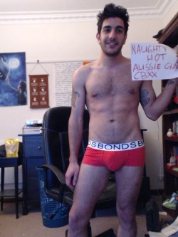 sugaronastick:  naughtyhotaussieguys: FANSIGN from the hottest Aussie Dude. His tumblr is http://cbxx12.tumblr.com 