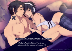 justsylart:    This was one of the options chosen on the polls! =’) My Own OCS!! I want to introduce you to Sioth and Zayin! This characters has been with me for almost 10 years already. you maybe notice, by the X on their bodies, they are somehow related