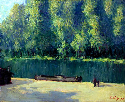 bofransson:  Alfred Sisley.Â By the Loing. 1871. 