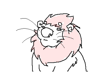 fshoom:  I remembered today that I still have flipnote studio on my 3DS, and I decided to doodle an otter with a mane. Because. 