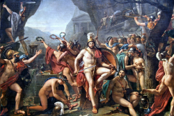 redscharlach:  Leonidas at Thermopylae (1814)