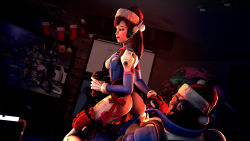 rest1in1pieces: D’Va x Soldier76 And some Overwatch stuff … I think I’ll make a teasing one for Christmas or something …  4K    1920p  