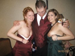 cmnfenfoon:    “On the count of three…one…two…three TITTIES!”   