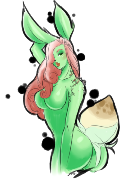 A drawing I did on stream today for @cocoaechinoderm I’m so in love with your dangerous bunny babe&hellip; 
