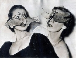 &ldquo;Ah! Bats! oh, they&rsquo;re just masks.&rdquo; Fernand Aubry, Coiffeur Visagiste, Paris
