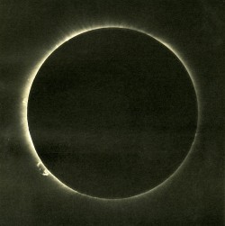 science:  The solar eclipse of August 21, 1914, seen from 66 degrees north, in the town of Sandnessjøen, in Northern Norway. Solar eclipses are always cool, and this is especially interesting to me because the center of this eclipse, the point at which