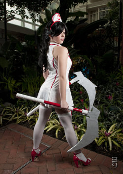 cosplay-paradise:  Nurse Akali, (League of Legends), Cosplay by: ~PaigeGoesRAWRcosplayparadise.net