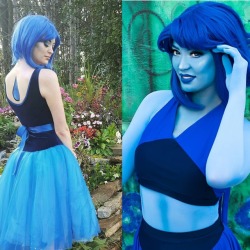 kellykirstein:  Never stop improving.  These photos were taken about a year apart. The first time I wore anything Lapis related was at a local renaissance festival with friends. I wore an old ballet costume and a wig from Party City. I had an amazing