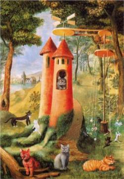 Cat&rsquo;s Paradise by Remedios Varo, 1955.
