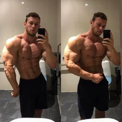 dcgayfit:  deadlifts-and-derrida: drwannabebigger:  Michael Pearson’s swollen arms  More!  nailing the definition and those veiny arms