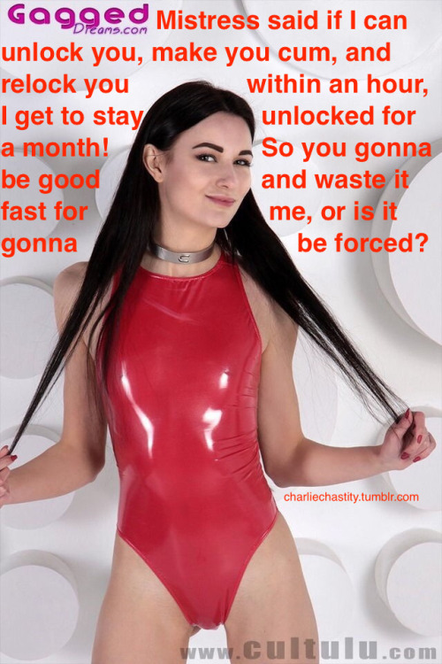 Mistress said if I can unlock you, make you cum, and relock you within an hour, I get to stay unlocked for a month! So you gonna be good and waste it fast for me, or is it gonna be forced?