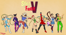 docsinistarart:  Street Fighter Ladies! 