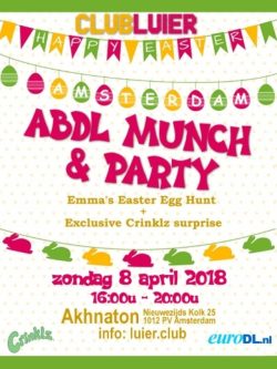 its-blablafreckenlover-blog:  emma-abdl: Are you coming to the Club Luier ABDL party in Amsterdam?  http://luier.club  no, i’d like to but I’m all the way across the ocean. Also Germans spell Sunday as Zondag. That’s a much cooler sounding weekday