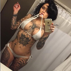 shychubbycouple:  nuffsed69:🔥🔥🔥Sexy &amp; Tatted @flykarmabird 🙌😍  She’s is special  ❤️❤️❤️karma bird❤️❤️❤️