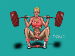 Sklaven-Olympiade bdsmartfantasy:  Feel The Burn by Bauq For more of his work follow the source link.  He does mini stories with each piece, so enjoy: &ldquo;Squatting can be a real pain in the ass, especially when you stuff 130 kilos of butt plugs and