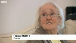 d0cpr0fess0r:  sylphorix:  Still under the impression that video games are strictly for kids? Hilda Knott would like to have a word with you. And perhaps a game. The 85-year-old British gamer has been mashing buttons for 40 years — roughly the life