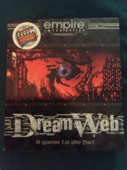 So a little while ago the latest addition to my big box collection came in the mail: Dreamweb.  One of my favorite games ever, I lost the box shortly after I got the game as a child.  This copy came at a steal for ฮ on eBay for being nearly mint conditi