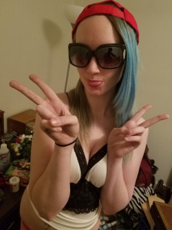 naughty-nikkis-nsfw:I found some cute heels too. Packing is fun when I get to play dress up and show you guys too. Ignore my thunder thighs, and love handles. I just like to think they’re part of what makes me sexy.. or at least I hope so :3