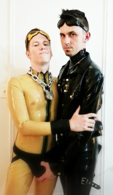 Davidocean:  Some Pics Of Our New Boyfriend Looking Hot In Rubbery Gear That My Husband,