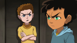 rjdrawsstuff:  My 3rd Camp Camp/Boondocks photoset. I’ve been working on this slowly for weeks now. And I’m super excited to share it, finally. I really wanted to make it look like an entire episode happened. David sets up an activity, Max hates it,