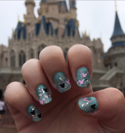 my nails today for disney world
