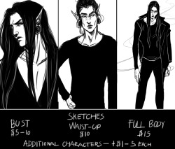**NOTICE AS OF 9/16/16:**Please contact me for an estimate on waist-up and full body pieces while I adjust prices. Prices for busts are still exactly the same.A much needed update and some personal info:Every commission, no matter how small, is greatly