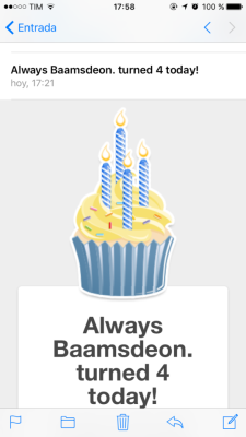 Wow! Il mio 4 compleanno con Tumbrl.