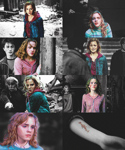 thehorcruxhunter:   Hermione Granger   Bruised &amp; Battered - requested by {the-trio-until-the-very-end} 